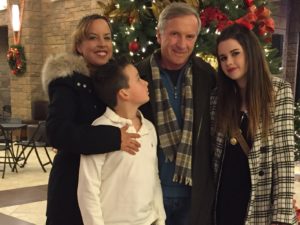 Sam and daughter Jennifer, grandkids